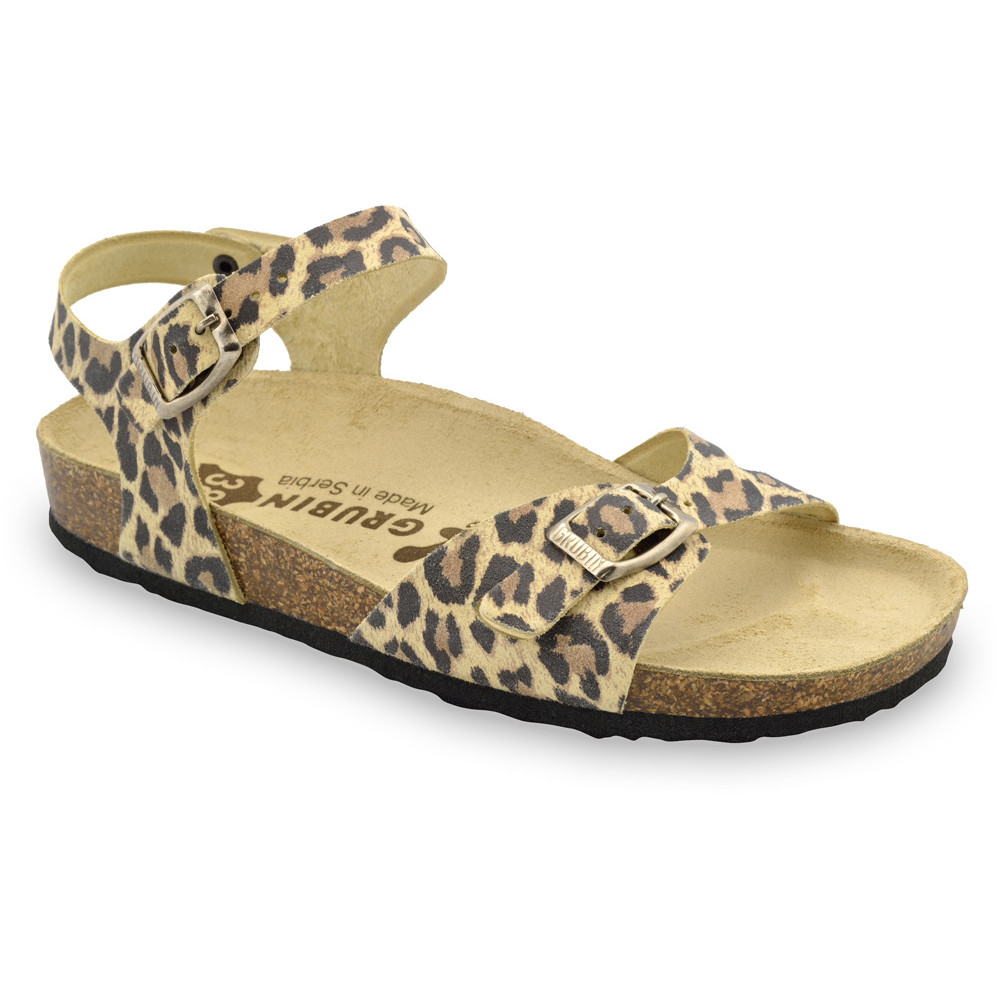 RIO sandály pro dámy - kůže (36-42) - leopard, 42