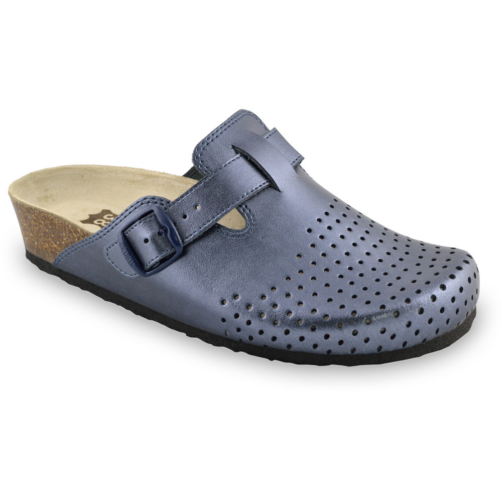 BEOGRAD Women's closed slippers - caste leather (36-42) - purple, 40
