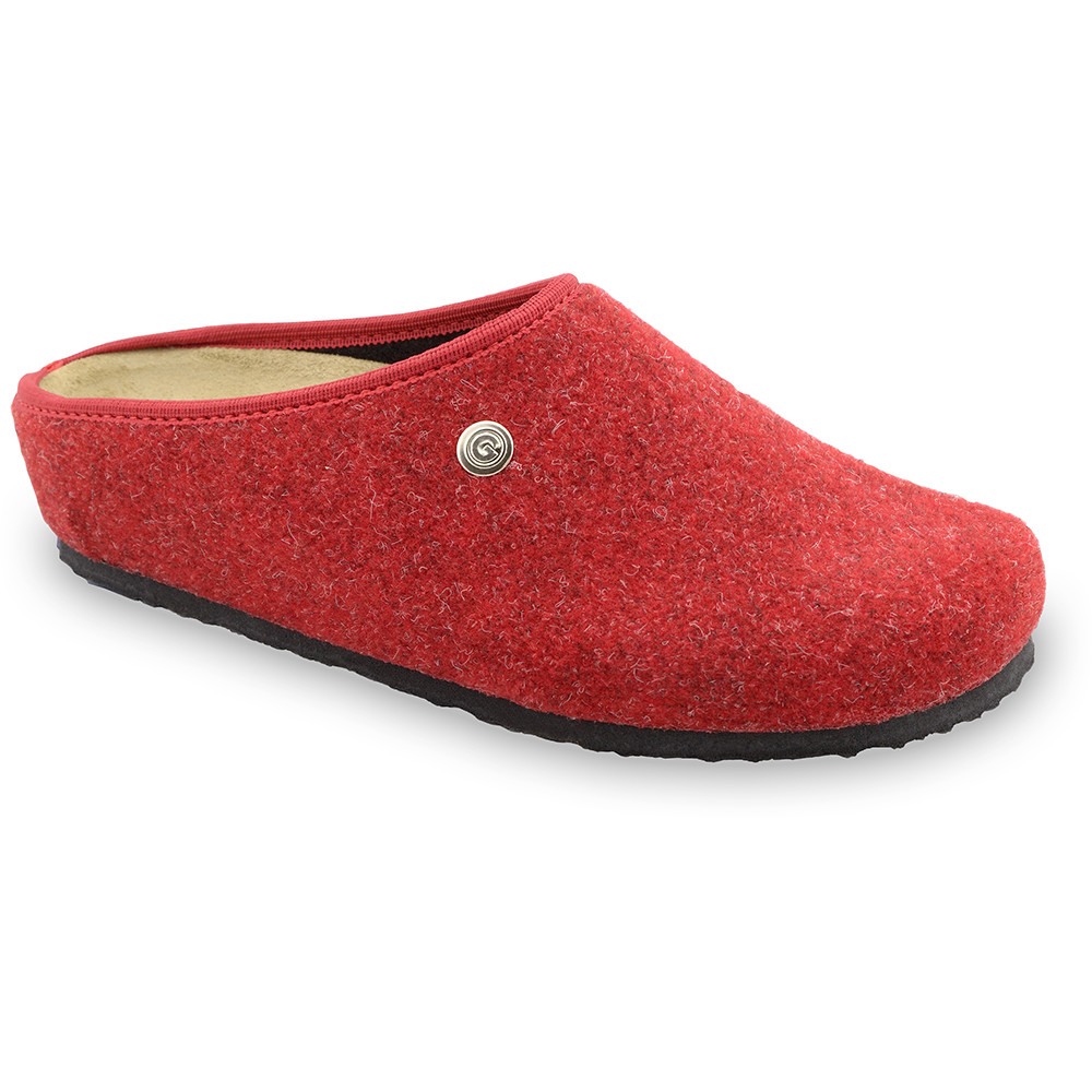 RABBIT Women's winter domestic footwear - felt (36-42) - red, 40