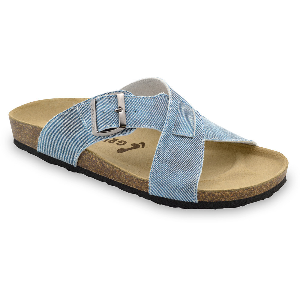 BORSALLINO Men's slippers - cloth (40-49) - blue, 49