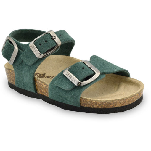 ROBY Kids - velor leather sandals (23-29)