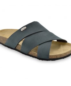 MORANDI Men's slippers - nubuk leather (40-49)