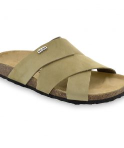 MORANDI Men's slippers - nubuk leather (40-49)