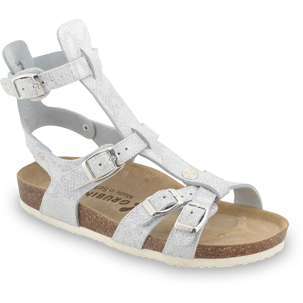 CATHERINE Women's sandals - leather (36-42) - silver, 39