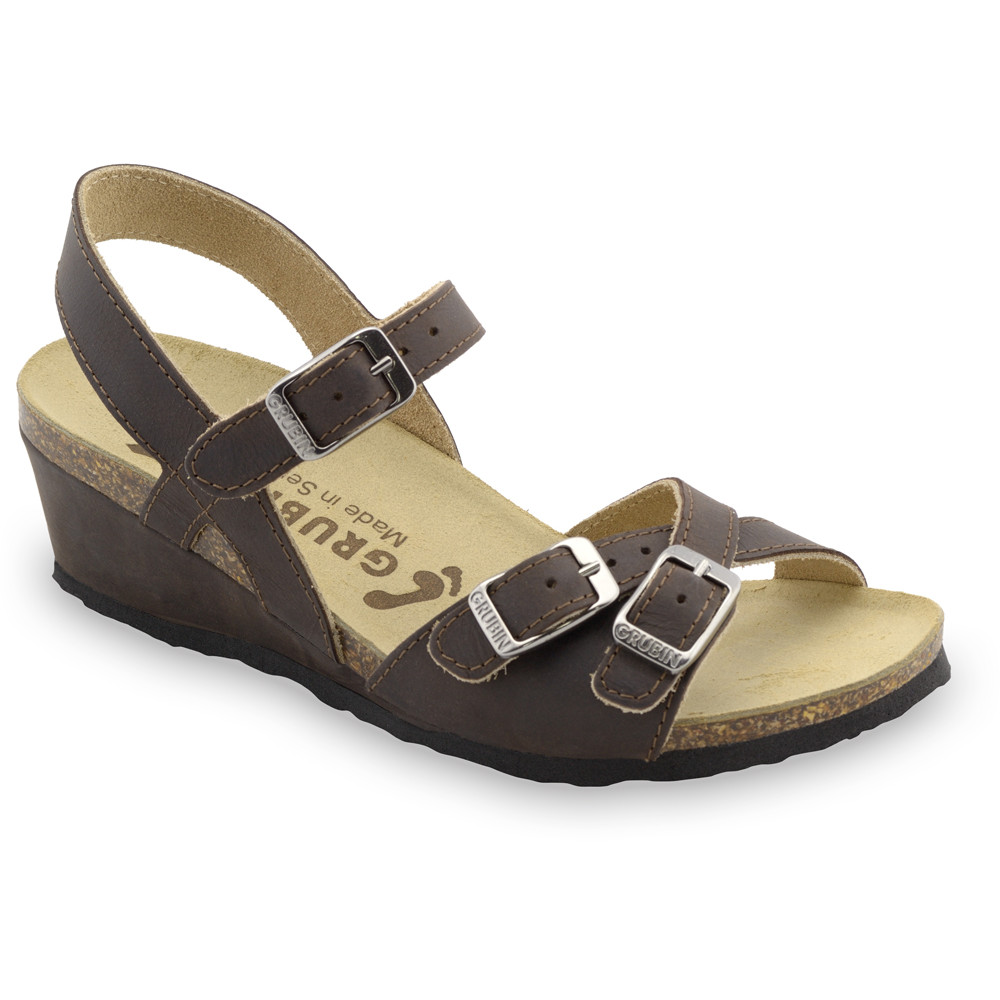 ILIRIJA Women's sandals - leather (36-42) - brown, 40