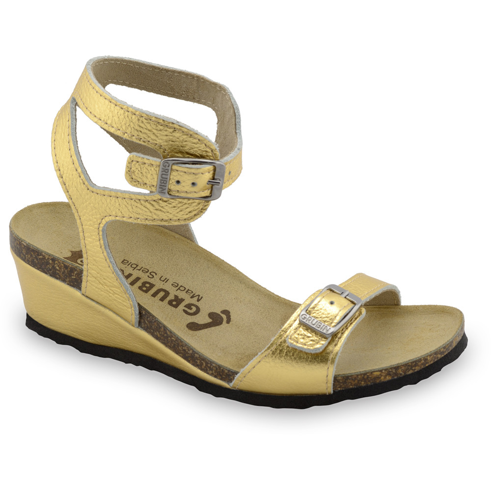 VENUS Women's sandals - leather (36-42) - gold, 40