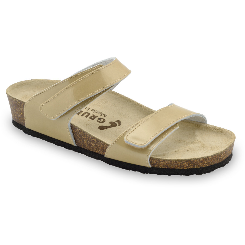 HIGIJA Women's slippers - leather (36-42) - gold, 37