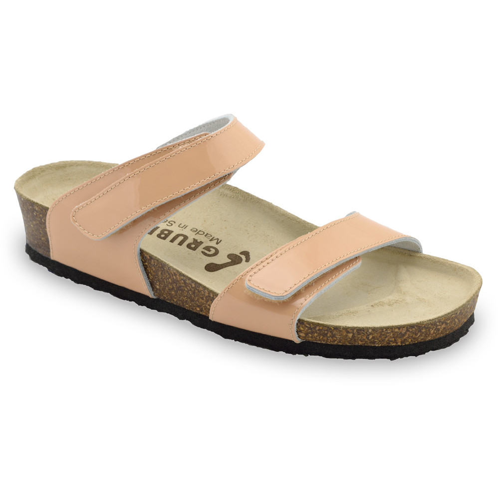 HIGIJA Women's slippers - leather (36-42) - cream, 40