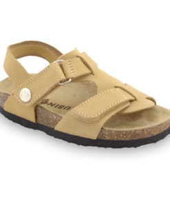 ROTONDA Kids - velor leather sandals (30-35)