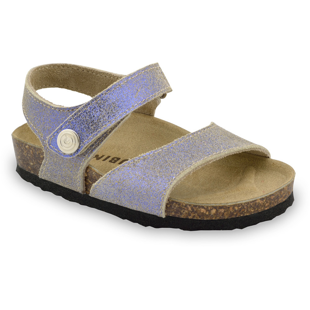 LEONARDO Kids sandals - leather (30-35) - purple, 35
