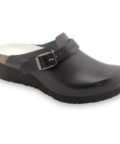 MELBOURNE Silverplus closed slippers - leather (36-42)