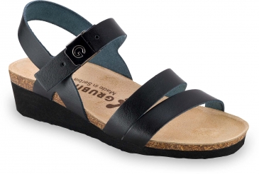 LUCCA | čierna | anatomická obuv Grubin | sandále pre dámy